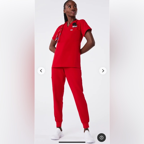 FIGS, prewashed, Brand New. LIMITED EDITION PopRed. Catarina/S, Zamora Jogger/PS - Picture 2 of 6